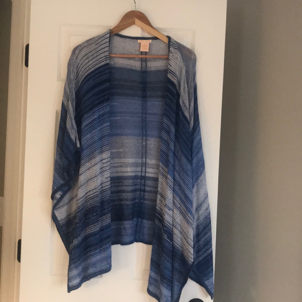 Blue cardigan